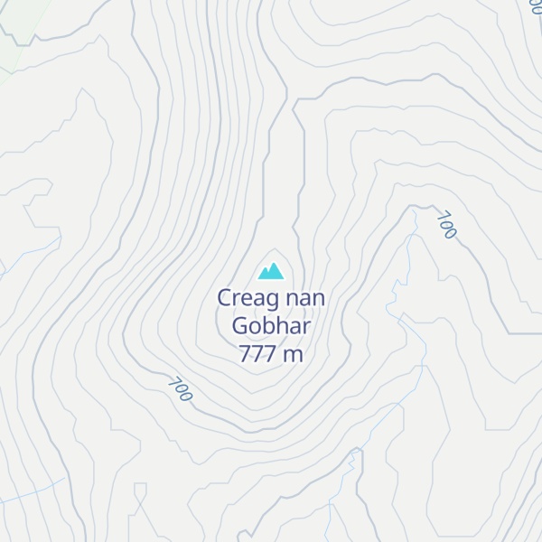 Map of Creag nan Gobhar