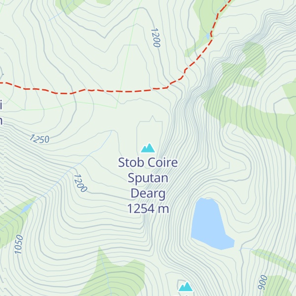 Map of Stob Coire Sputan Dearg
