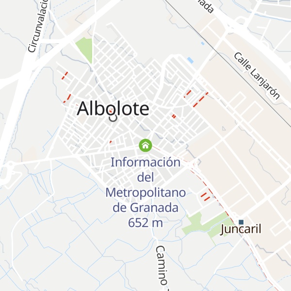 Map of Información del Metropolitano de Granada