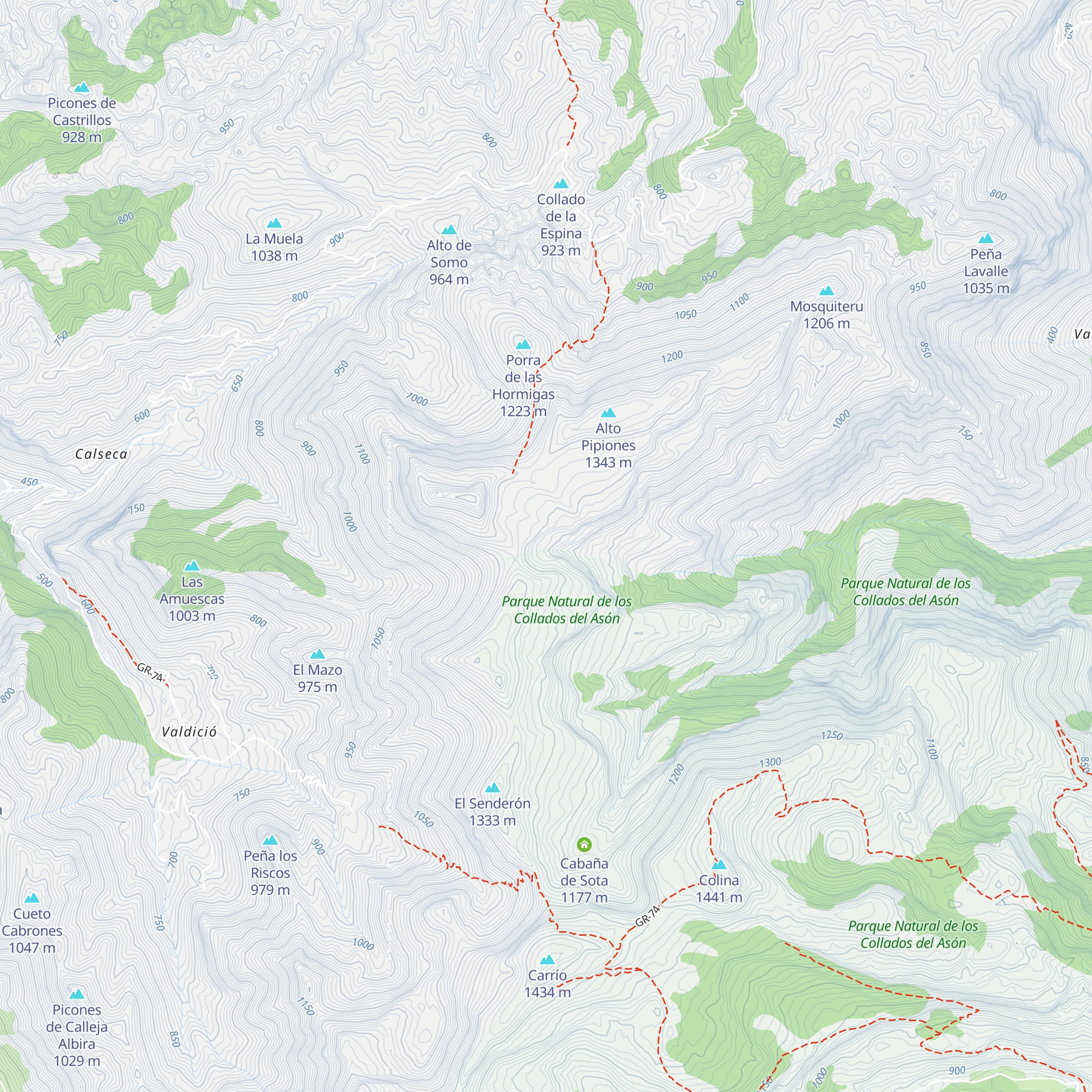 Cabañas de Sotombo map