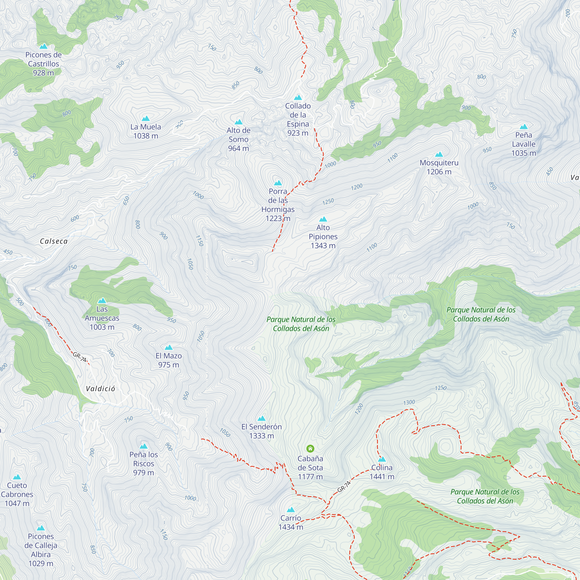 Cabañas de Sotombo map
