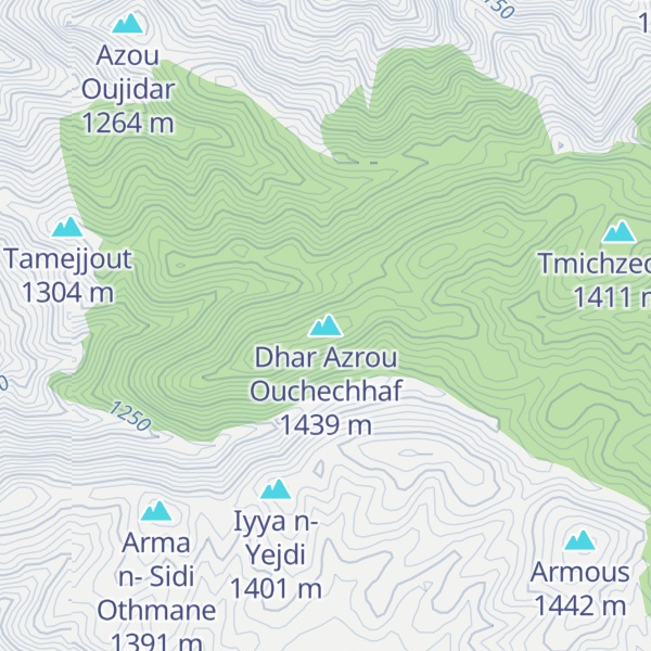 Map of Dhar Azrou Ouchechhaf