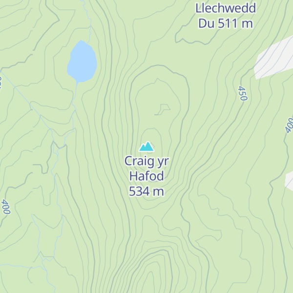 Map of Craig yr Hafod
