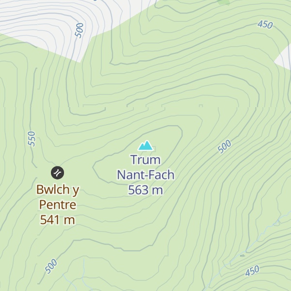 Map of Trum Nant-Fach