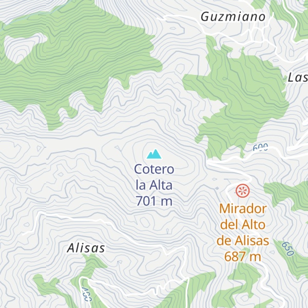 Map of Cotero la Alta