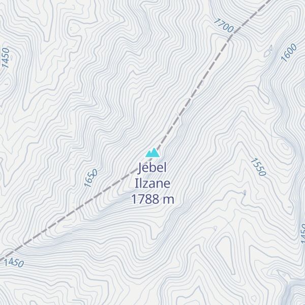 Map of Jebel Ilzane