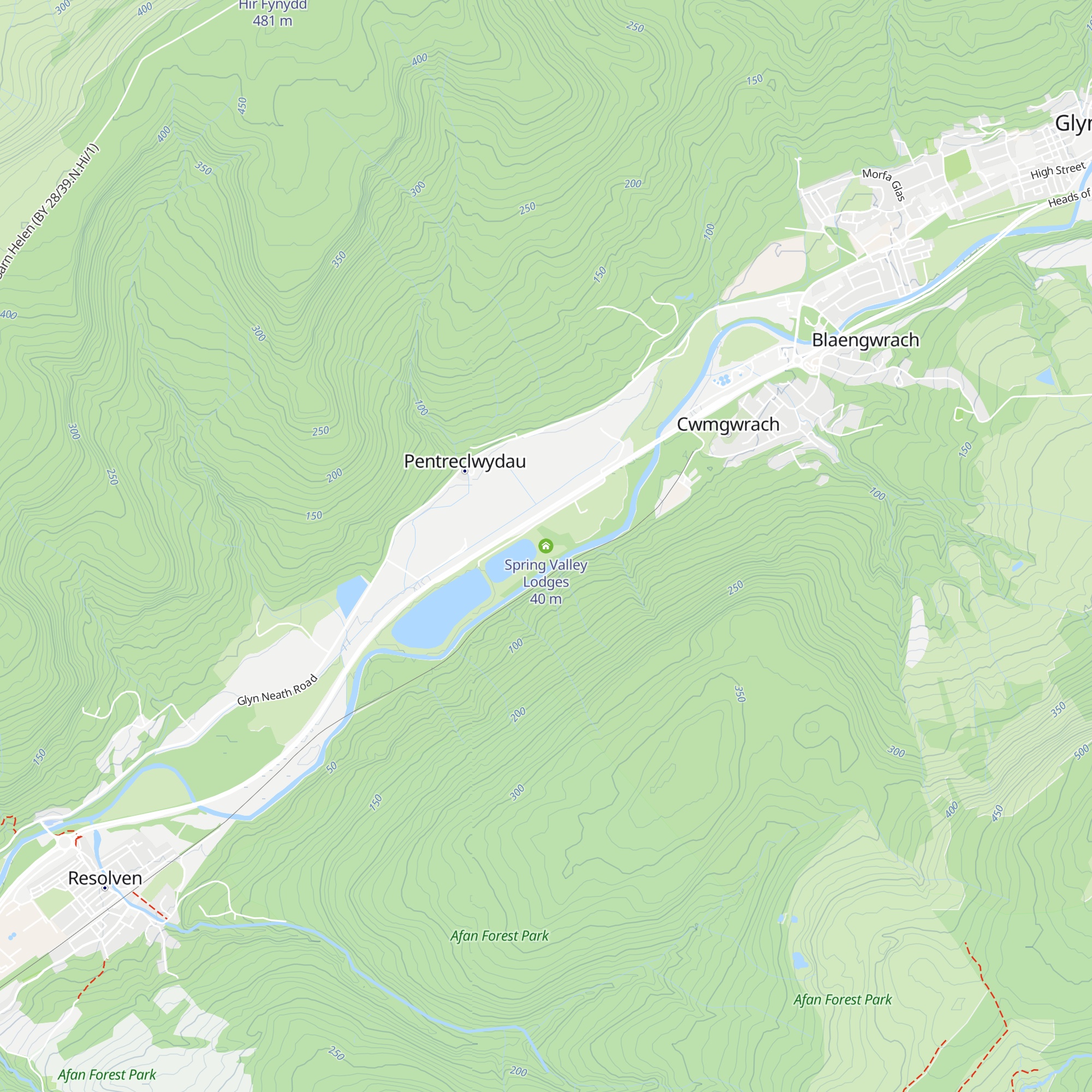 Spring Valley Lodges map