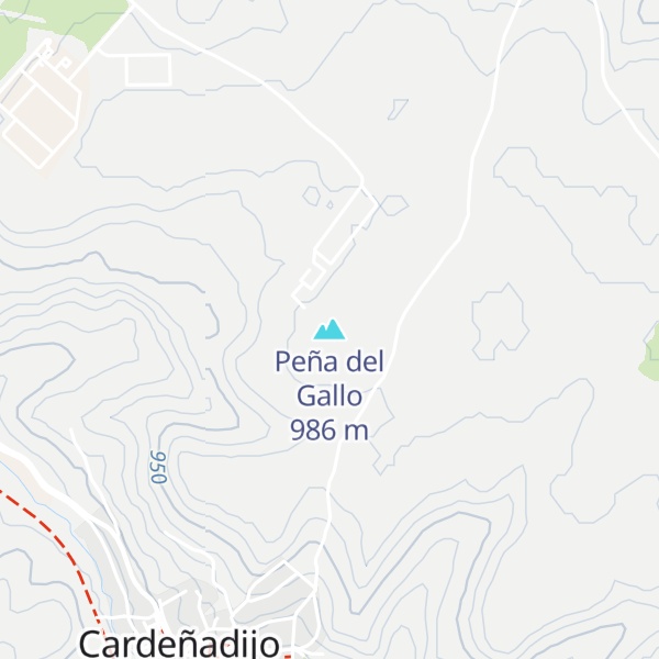 Map of Peña del Gallo