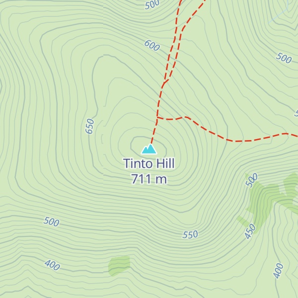 Map of Tinto Hill