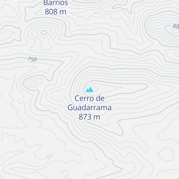 Map of Cerro de Guadarrama