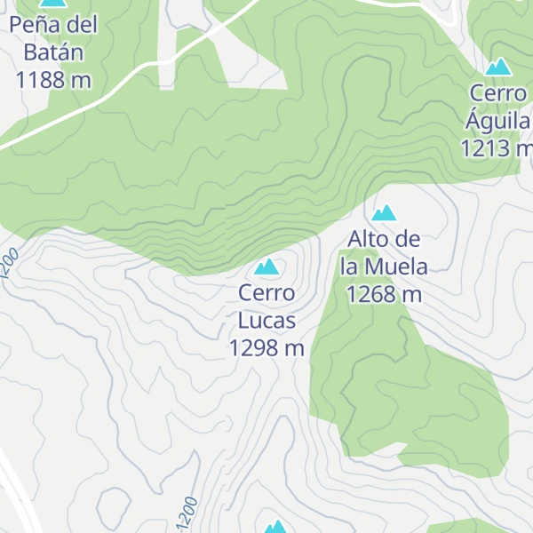 Map of Cerro Lucas