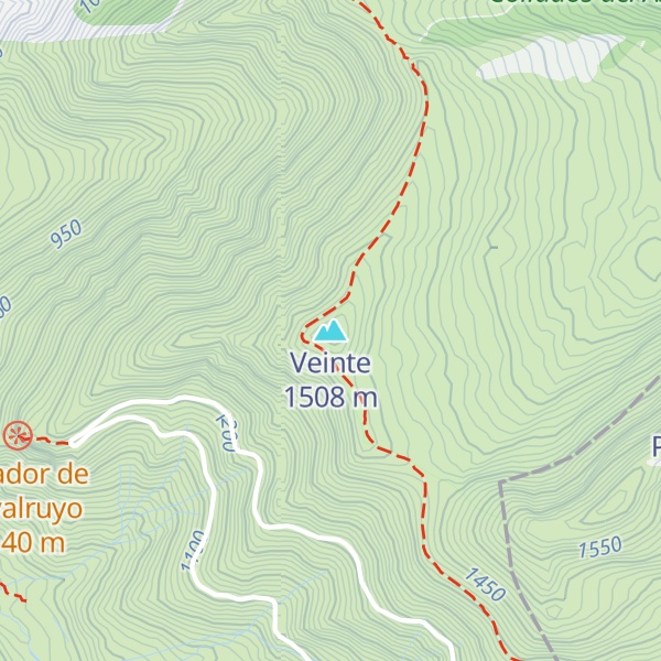Map of Veinte
