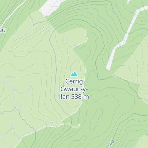 Map of Cerrig Gwaun-y-llan