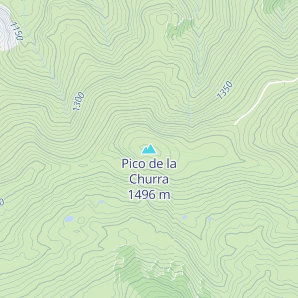 Map of Pico de la Churra