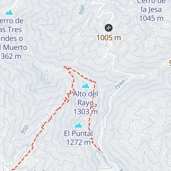 Map of Alto del Rayo