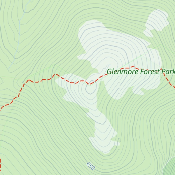 Map of Meall a' Bhuachaille