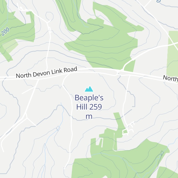 Map of Beaple's Hill