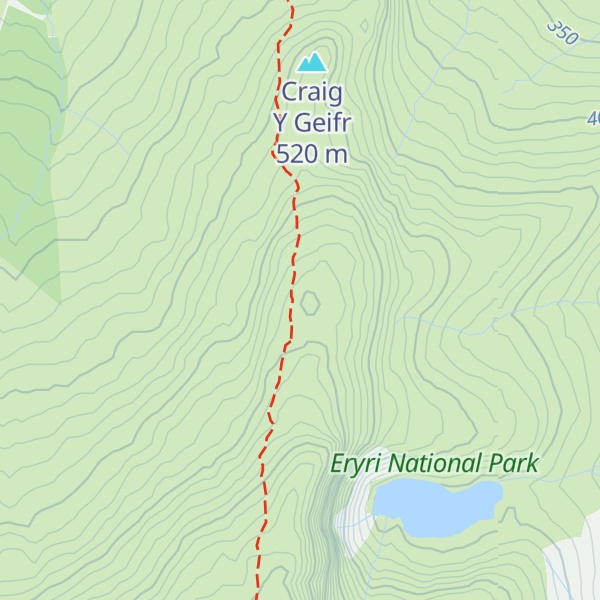 Map of Moel Ffenigl