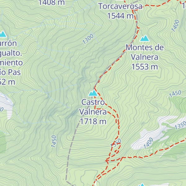 Map of Castro Valnera