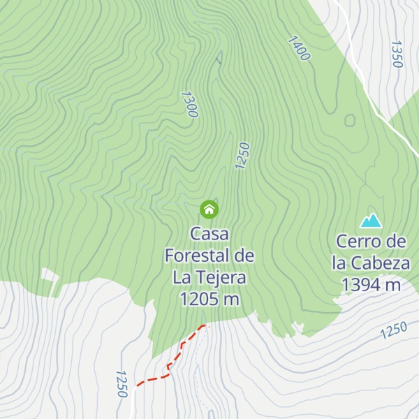Map of Casa Forestal de La Tejera