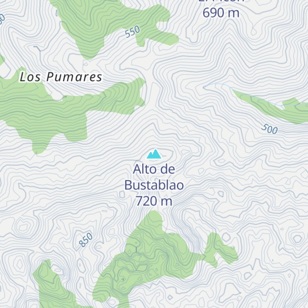 Map of Alto de Bustablao