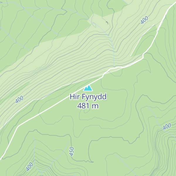 Map of Hir Fynydd