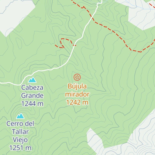 Map of Refugio Los Poyales