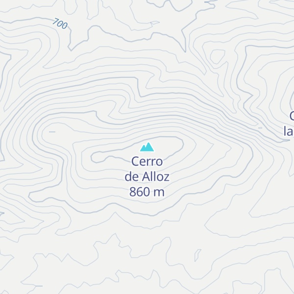 Map of Cerro de Alloz