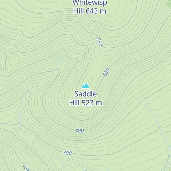 Map of Saddle Hill