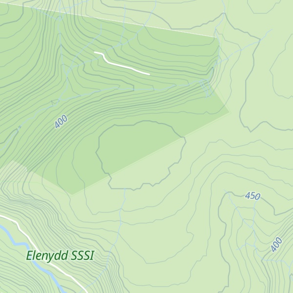 Map of Esgair Irfon
