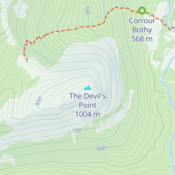 Map of The Devil's Point