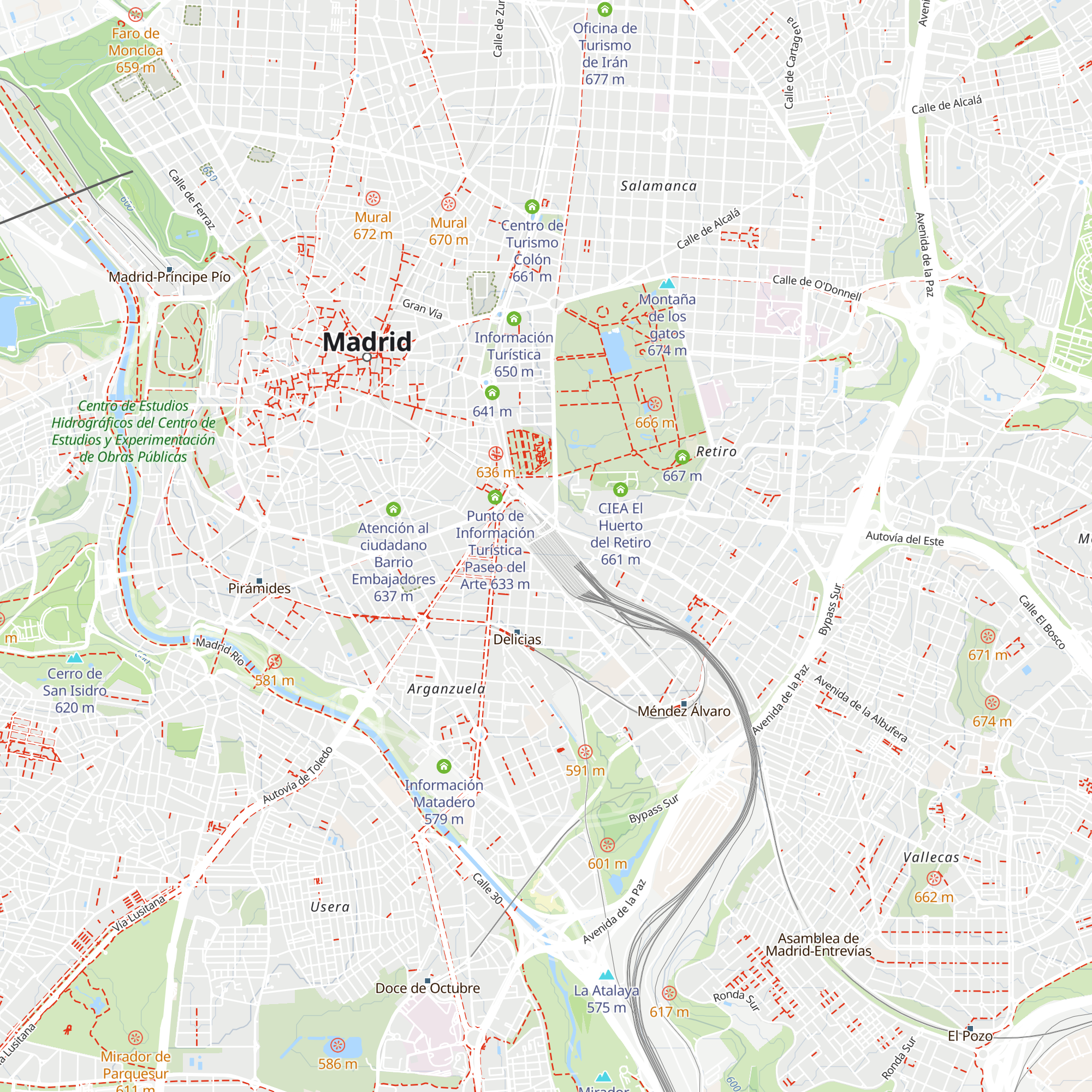 Información al viajero map