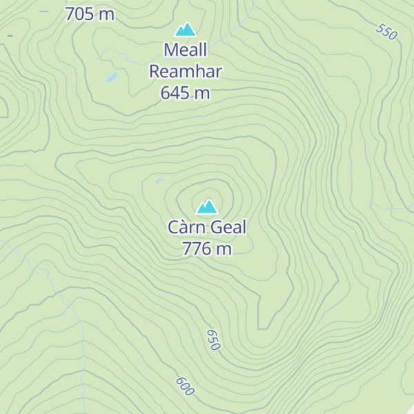 Map of Càrn Geal
