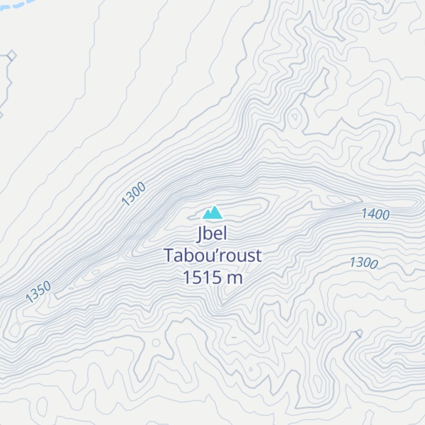 Map of Jbel Tabou’roust