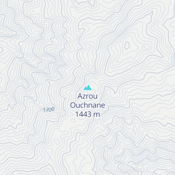 Map of Azrou Ouchnane