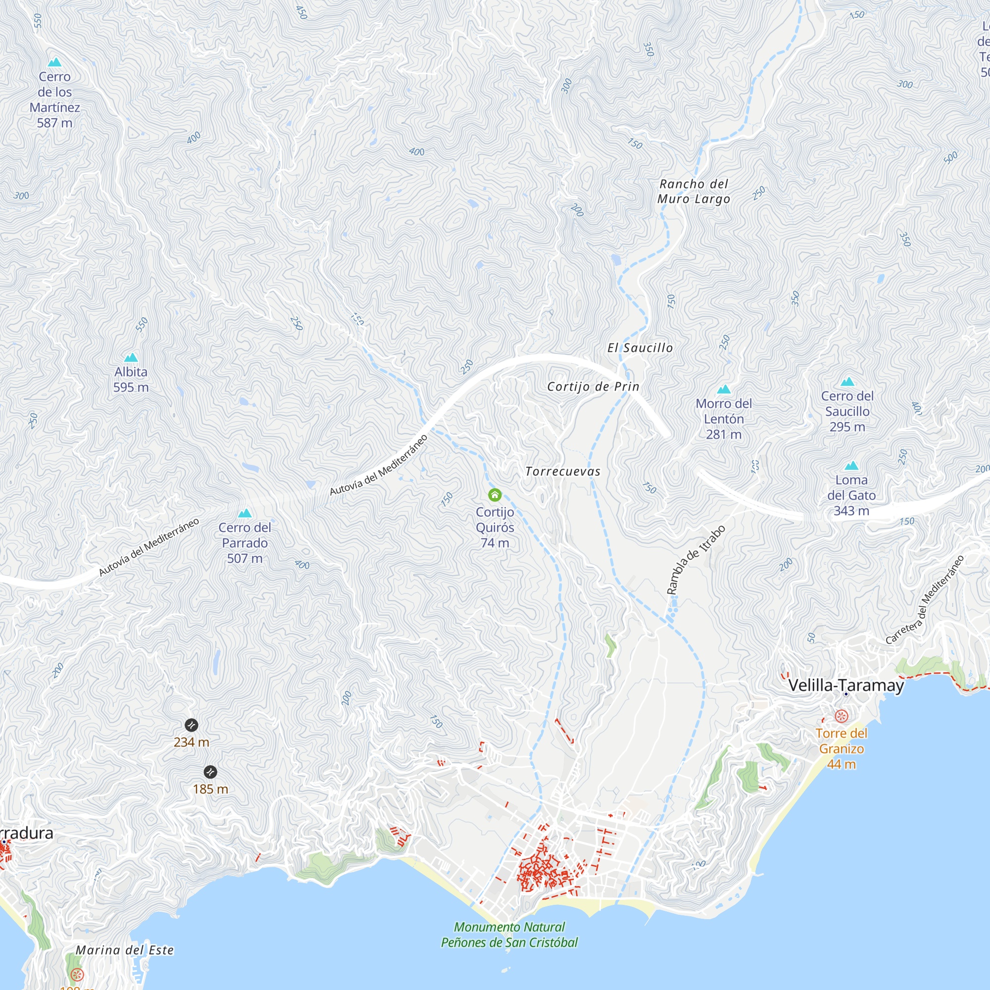 Cortijo Quirós map