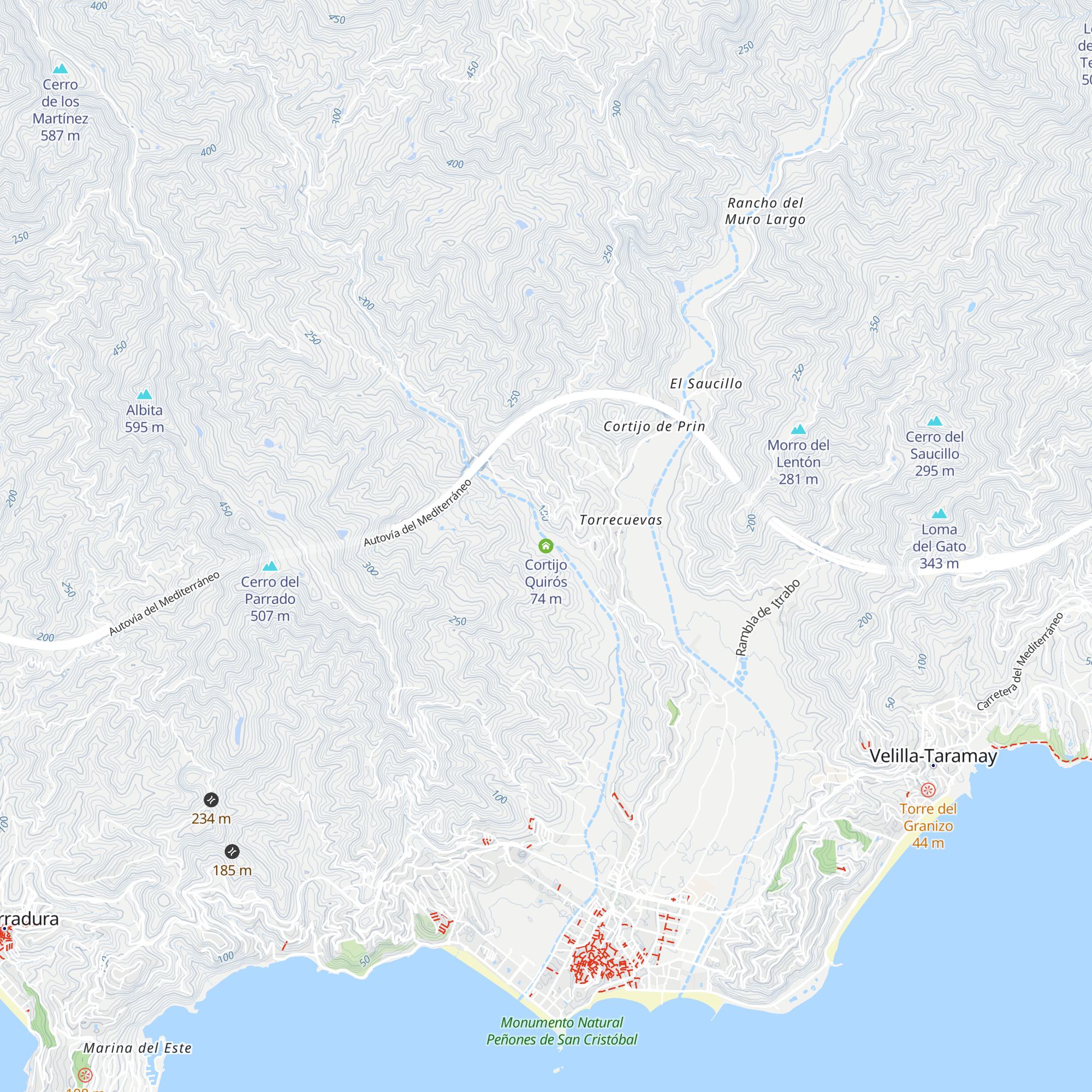Cortijo Quirós map