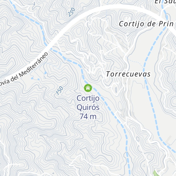 Map of Cortijo Quirós
