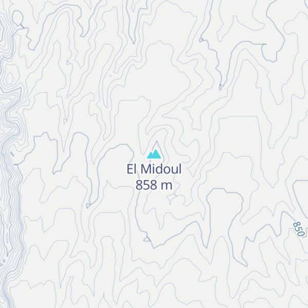 Map of El Midoul