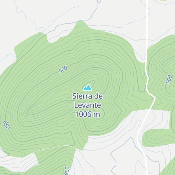 Map of Sierra de Levante