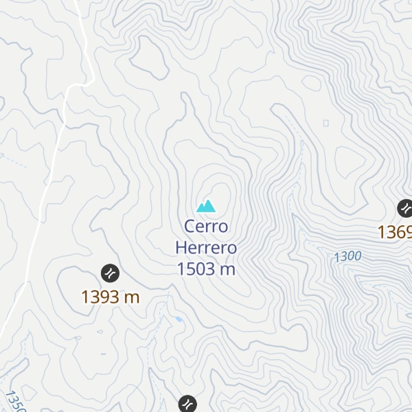 Map of Cerro Herrero