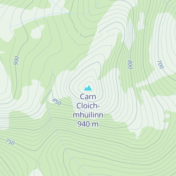 Map of Carn Cloich-mhuilinn