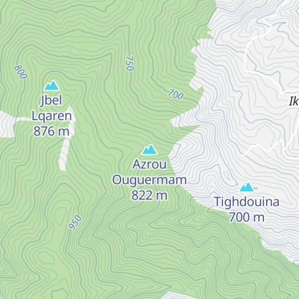 Map of Azrou Ouguermam