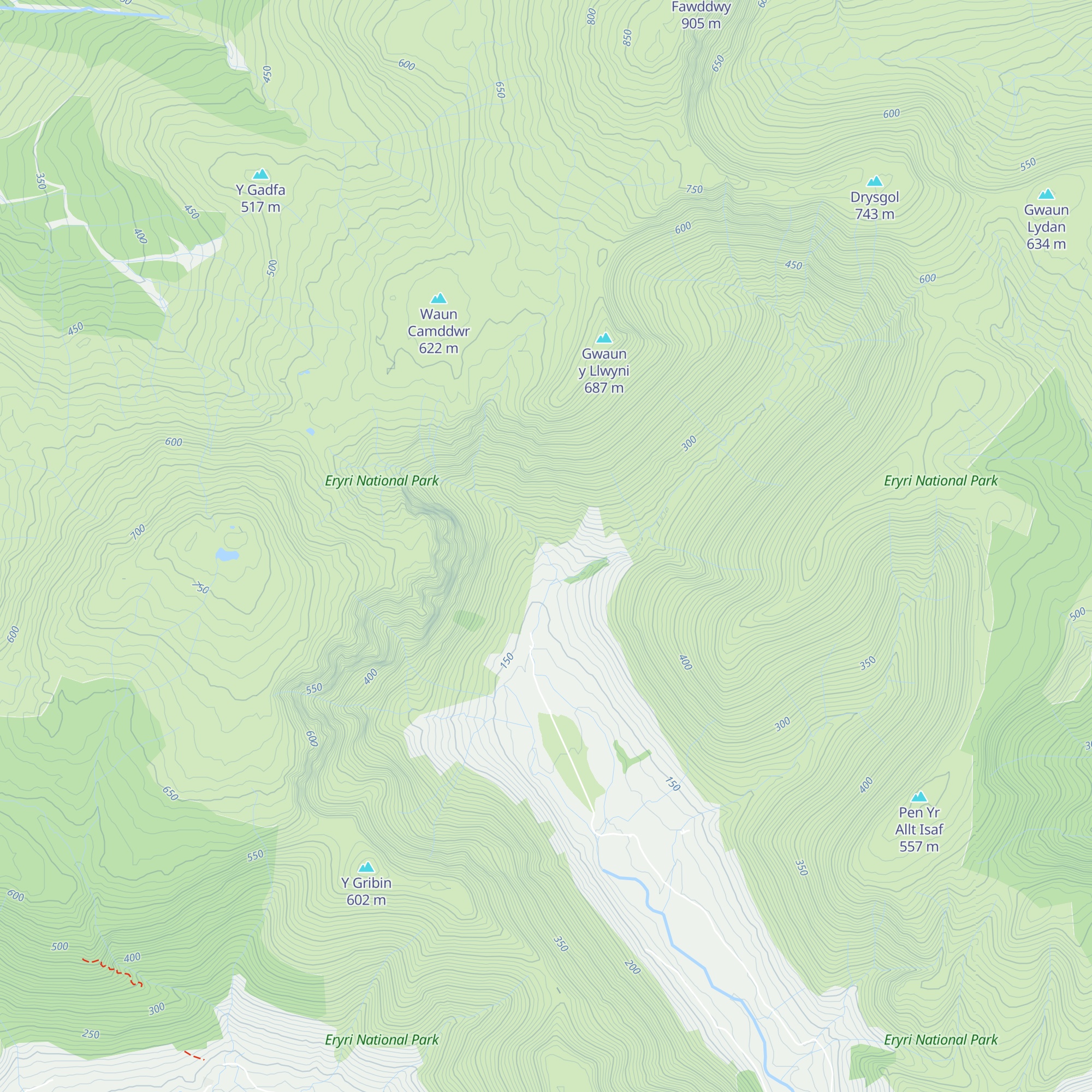 Bryn Hafod map
