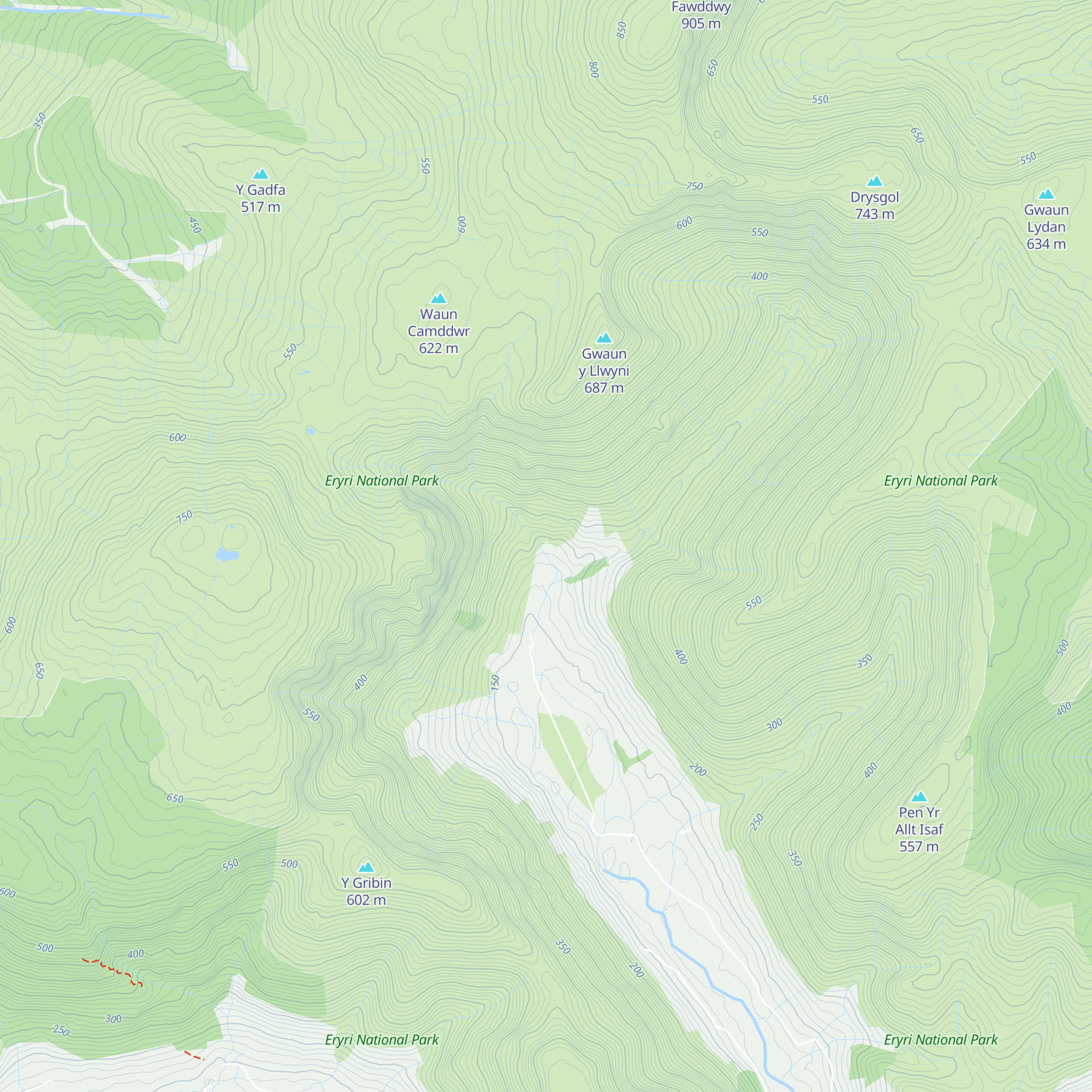 Bryn Hafod map