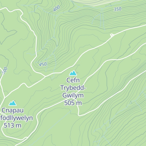 Map of Cefn Trybedd-Gwilym