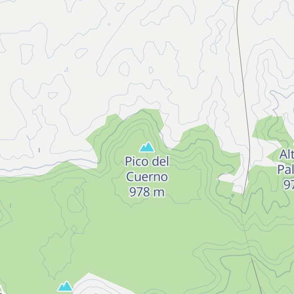 Map of Pico del Cuerno