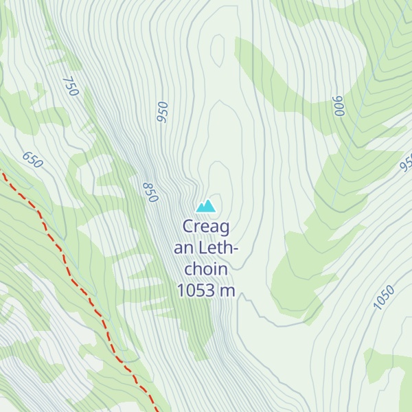 Map of Creag an Leth-choin