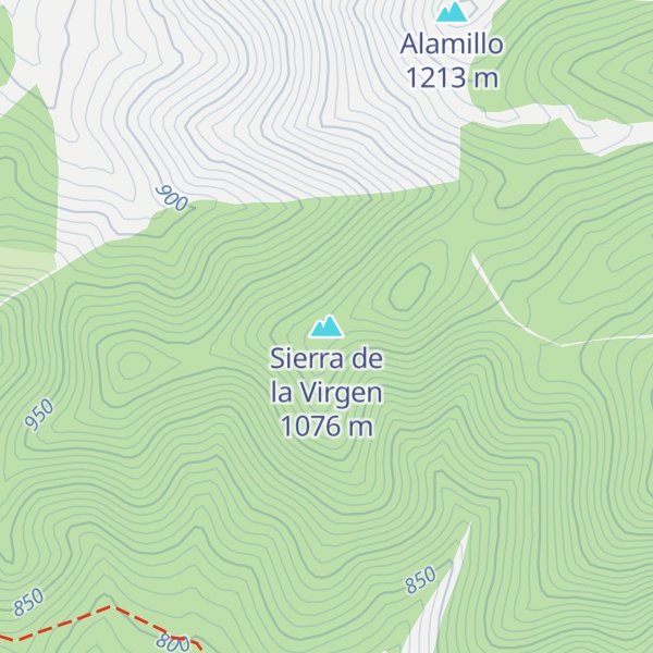 Map of Sierra de la Virgen