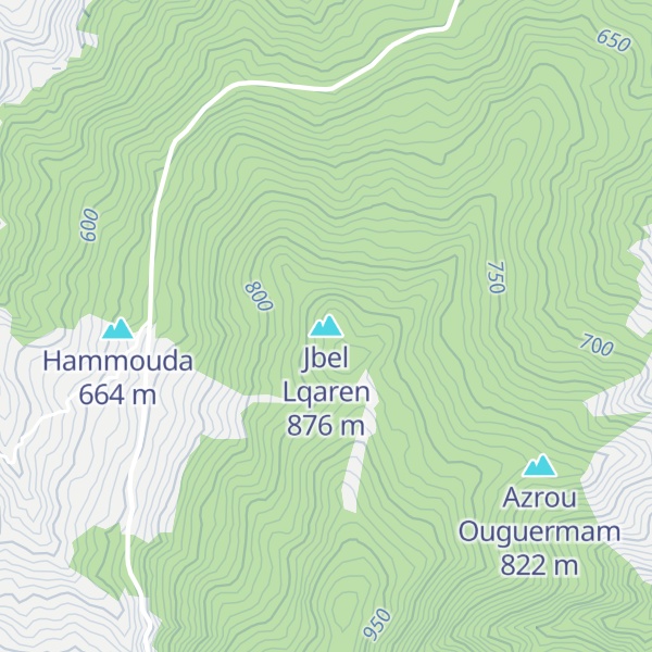 Map of Jbel Lqaren